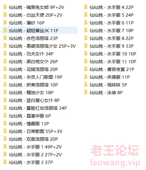 极品白虎仙仙桃33套合集《675P+14V/1.70G》 百度云 [-]