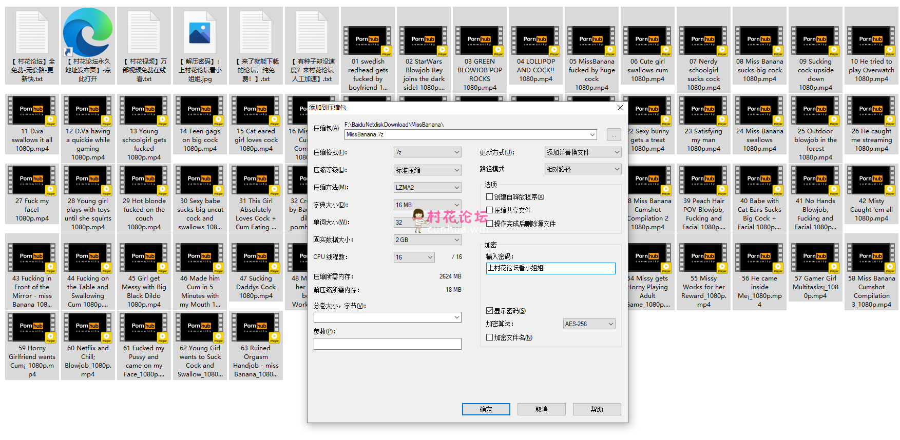 《自行打包》应求补链，自行打包MissBanana视频合集《1080p高清63V，13GB》《百度云》