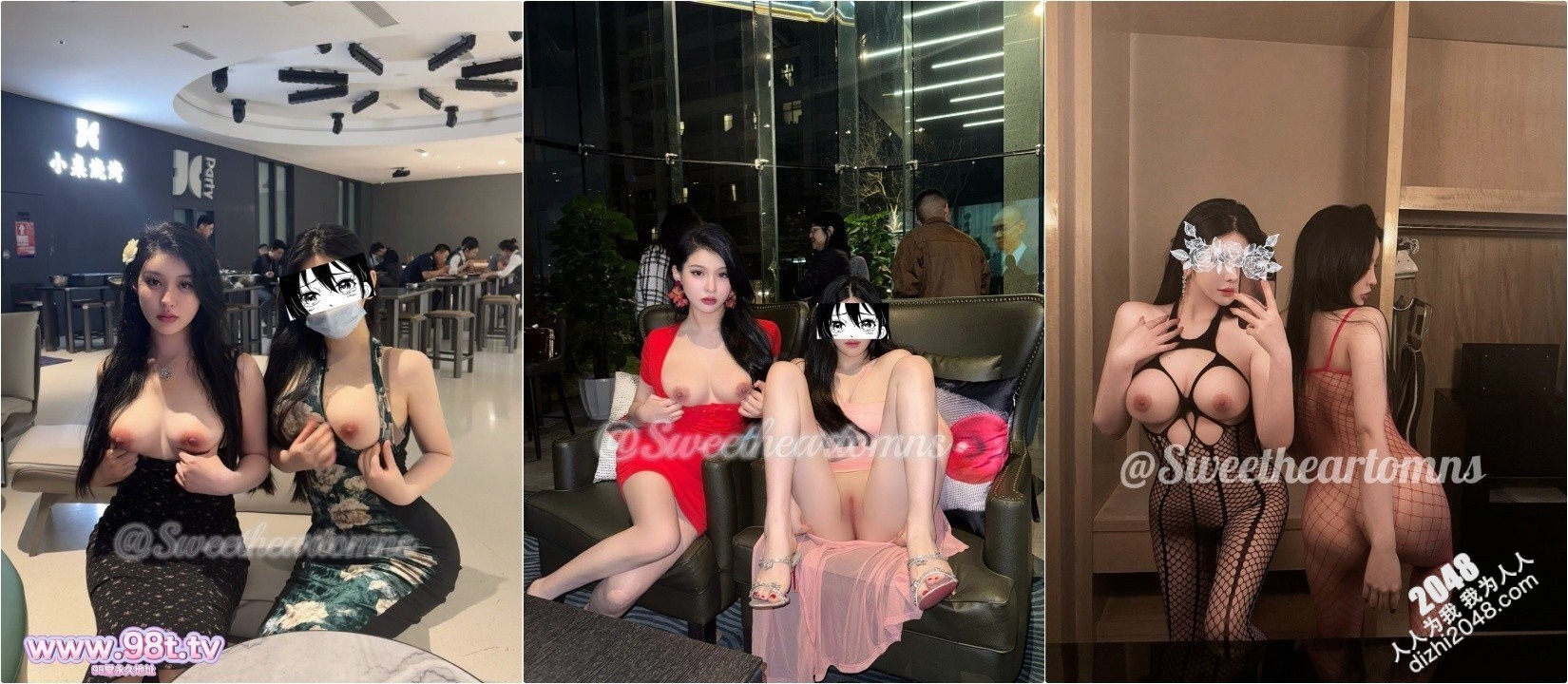 颜值✈️不是高颜值我不发✈️最新流出 超高颜值170模特双女神㊙️Sweetheartomns㊙️挑战商区人前露出《286M+115ED2K》