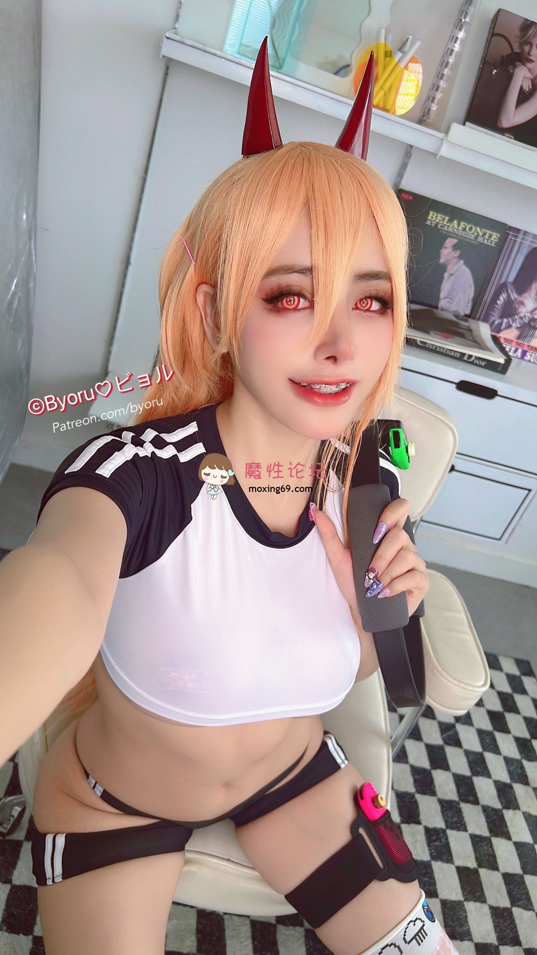 cosplayByoru Vol.167 Power Ringfit ?Chainsaw man? [48P5V-801MB][百度网盘]