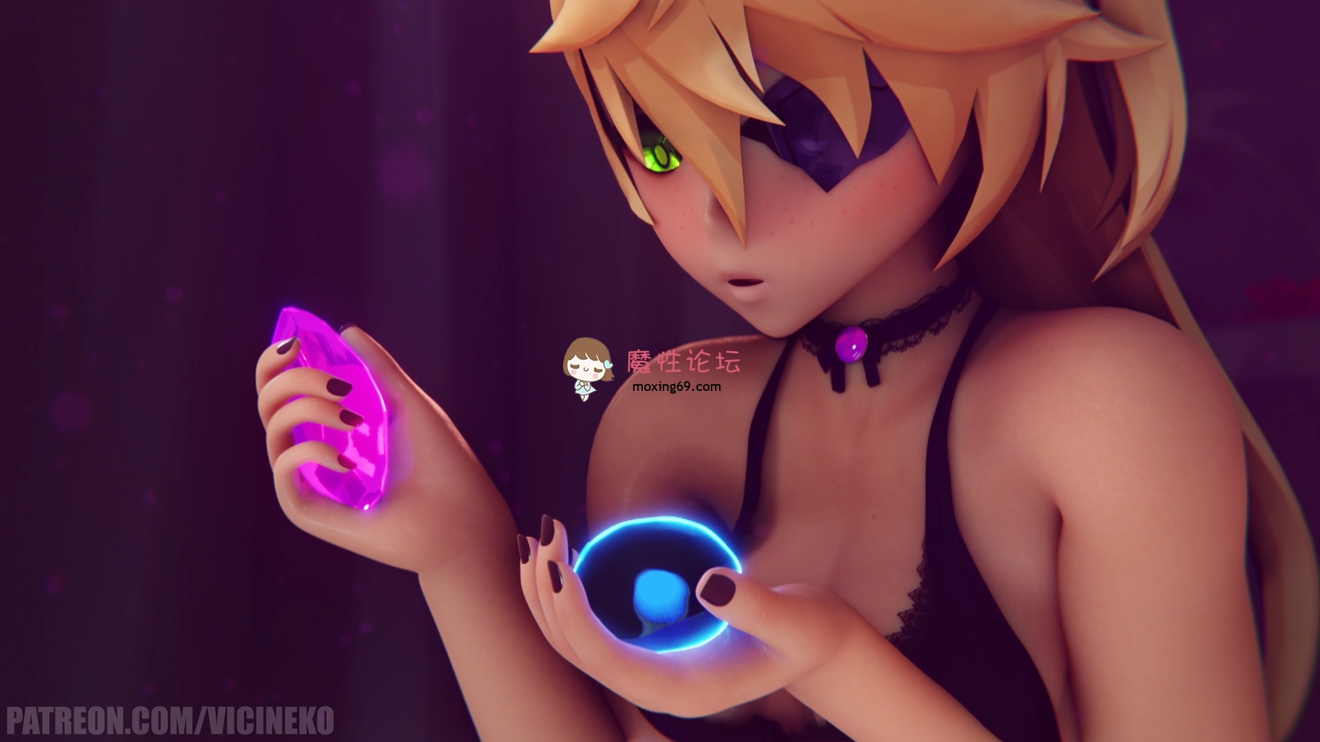 《自行打包》原神同人Fischl x Slime - 特別快递[3D无码][1v2.05G 百度云]