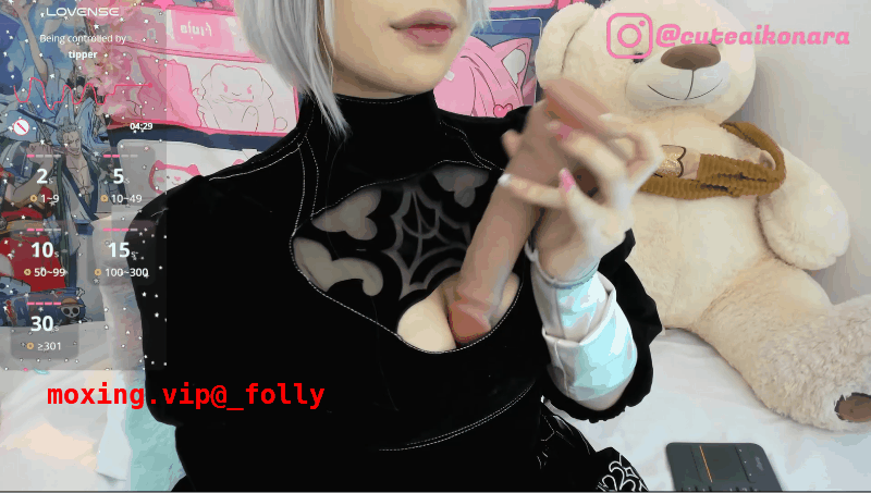 直播SP站，颜值亚裔《aikonara》COS，阿黑颜，白虎嫩穴，大黑牛自慰，足交骑乘高潮