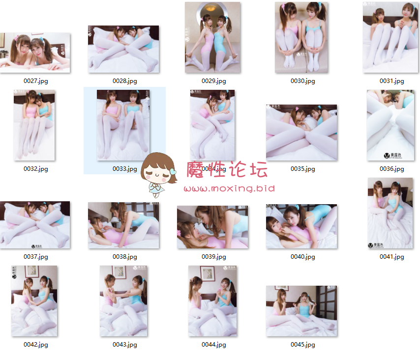 [美莲色]极具诱惑力的姐妹丝袜恋足套图[54p+250m百度网盘]