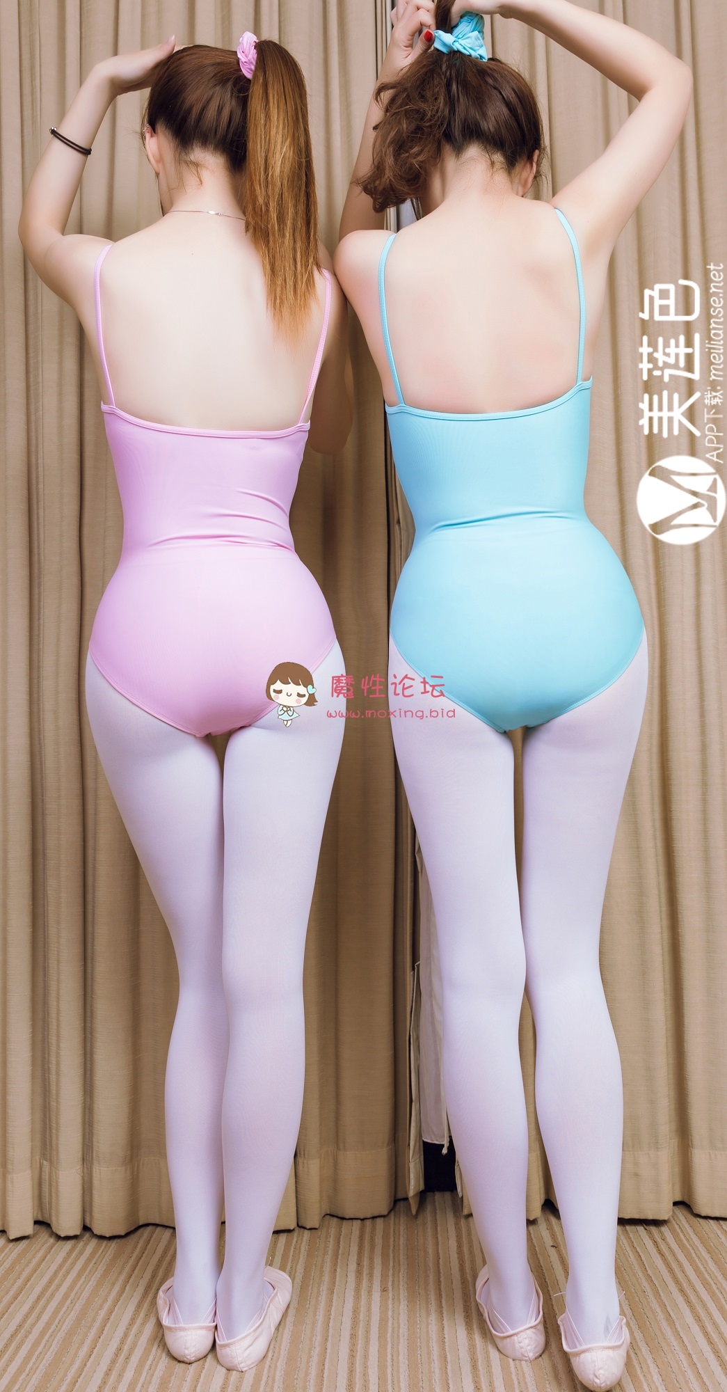 [美莲色]极具诱惑力的姐妹丝袜恋足套图[54p+250m百度网盘]