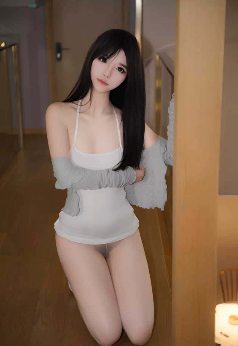 沐言_白底灰衣肉丝 [70P+1V] [70P+1V-1.1g]