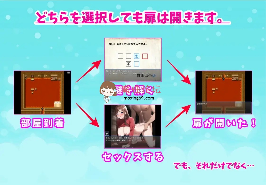 端游《背德-羞耻-强迫》セックスor謎解き!～セックスするか謎を解かないと出られない部屋からの脱出《192mb百度》