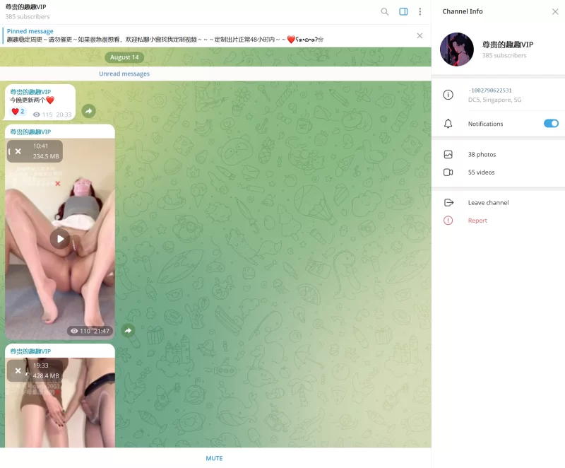 趣趣（猫猫碎冰冰）8月14号最新作 新增2V telegram自购 无多 [2V-663MB]