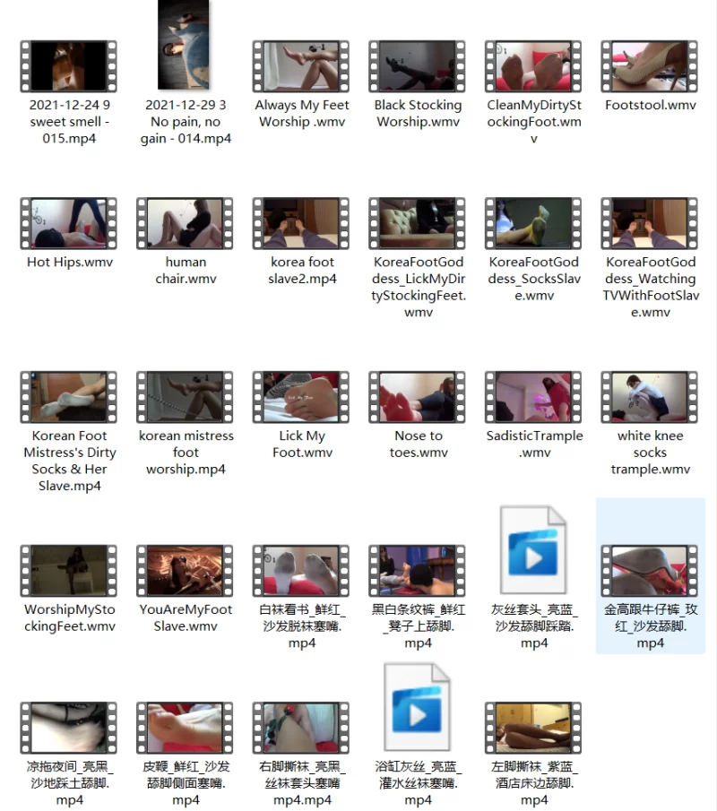 韩国足控调教师 Korea footgoddess大合集 [多v-26g]