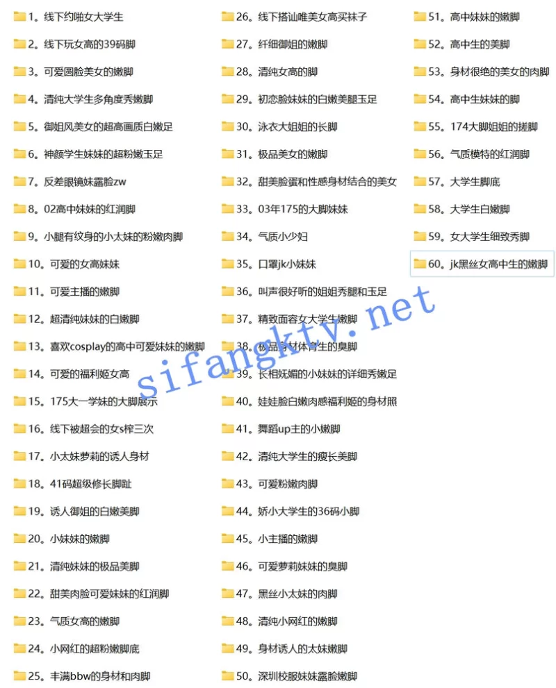 ✅《足拍》大神套路60个妹子合集 各种秀足和隐藏福利 [277V+818P-8.14GB]
