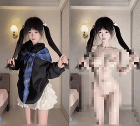 AI《AI幻想》超顶级 抖音人气成年萝莉少女 轨 AI裸舞对比《19V+304M-百度》