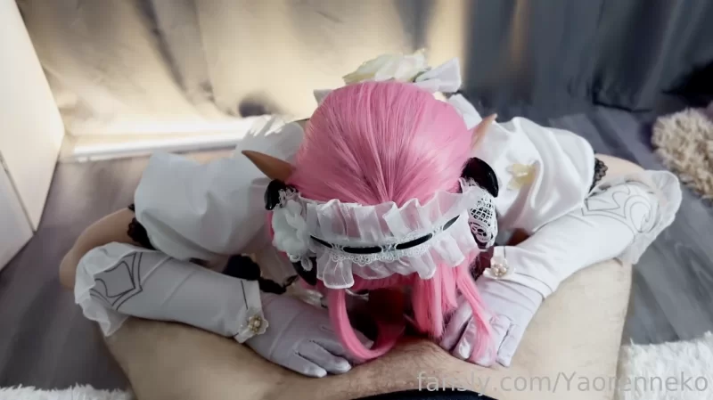 崩坏3白丝女仆爱莉希雅cos足交❤️ [1v-622mb]