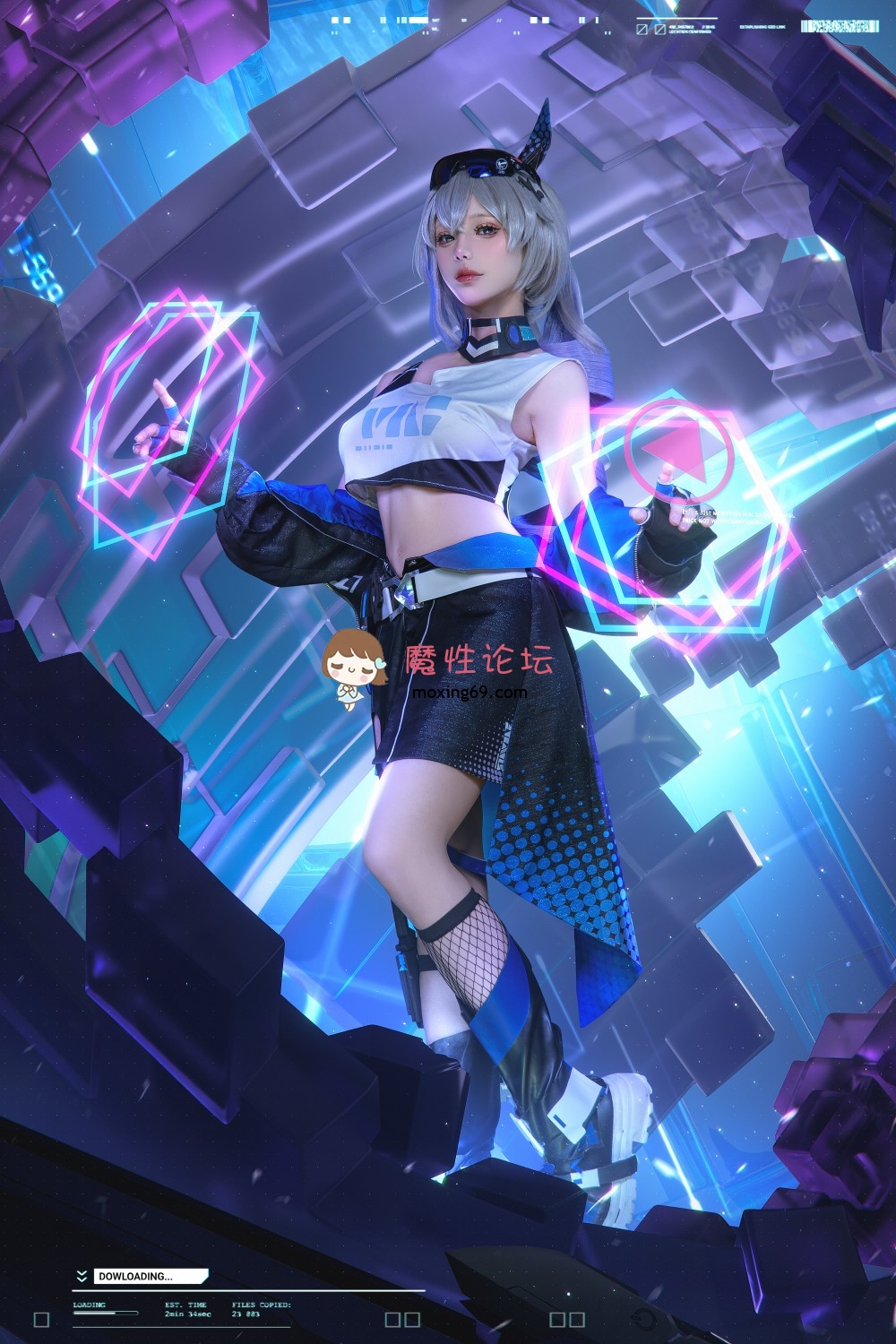 cosplay咬人小小兔 1月作品『崩铁·银狼』 Gentleman 71P+1V-1.4G 迅雷