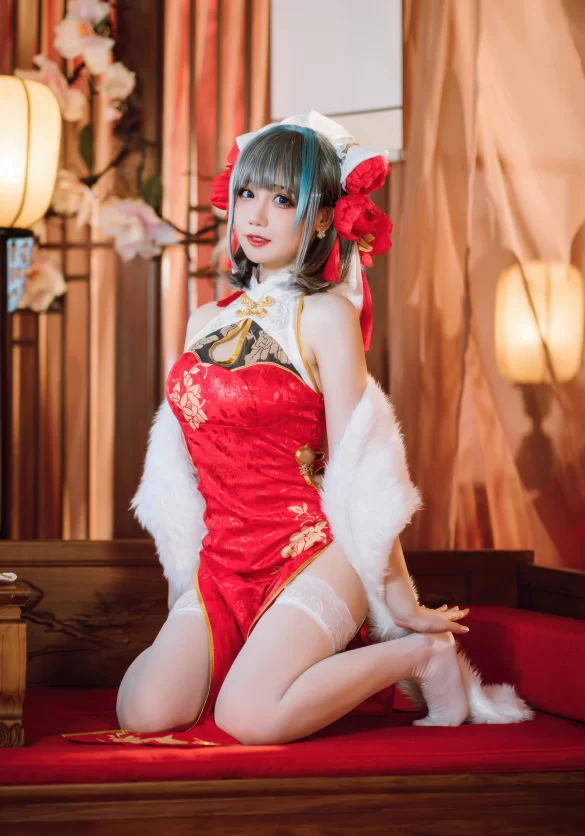 焖焖碳_柴郡 新春旗袍 [29P] [29P-260m]